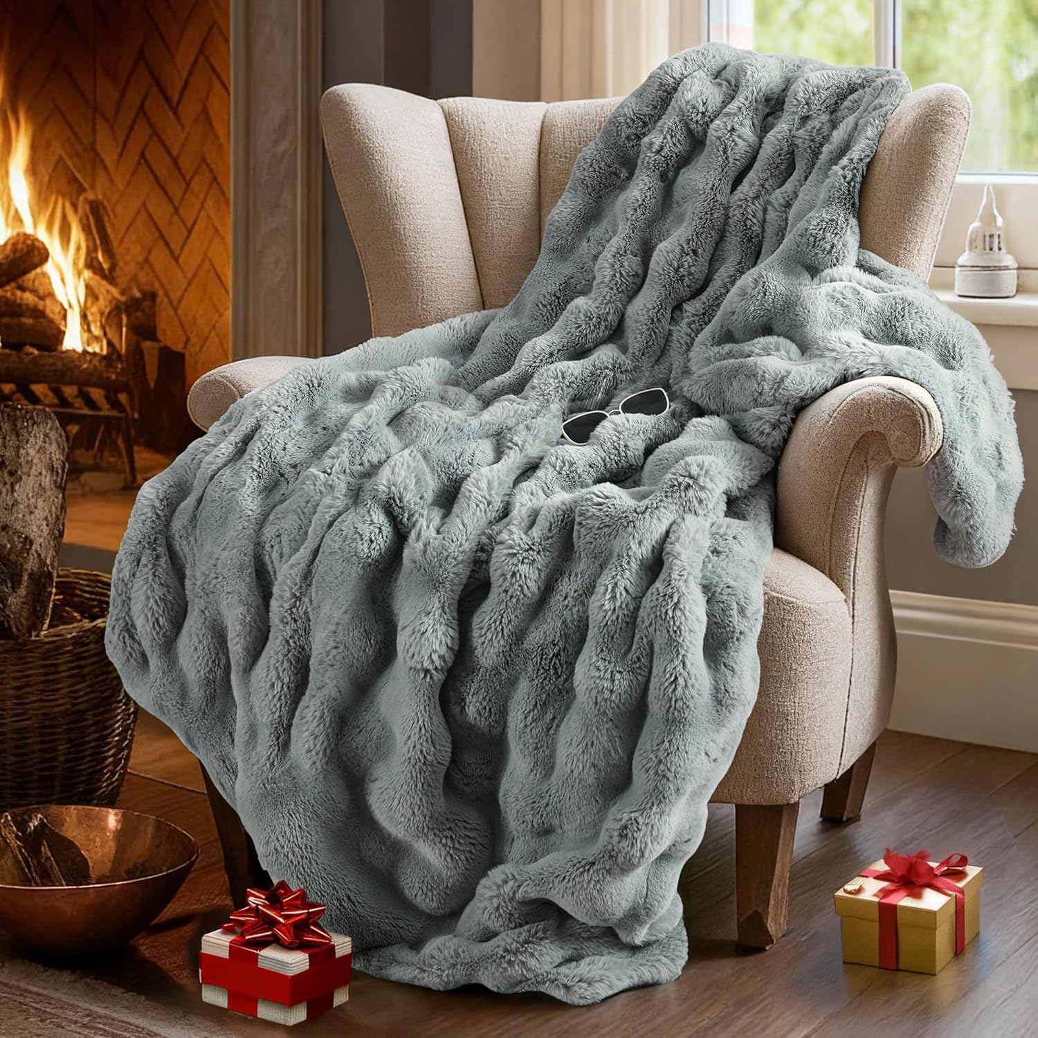 Grey Throw Pillow — 60" — Throw(50" x 60")