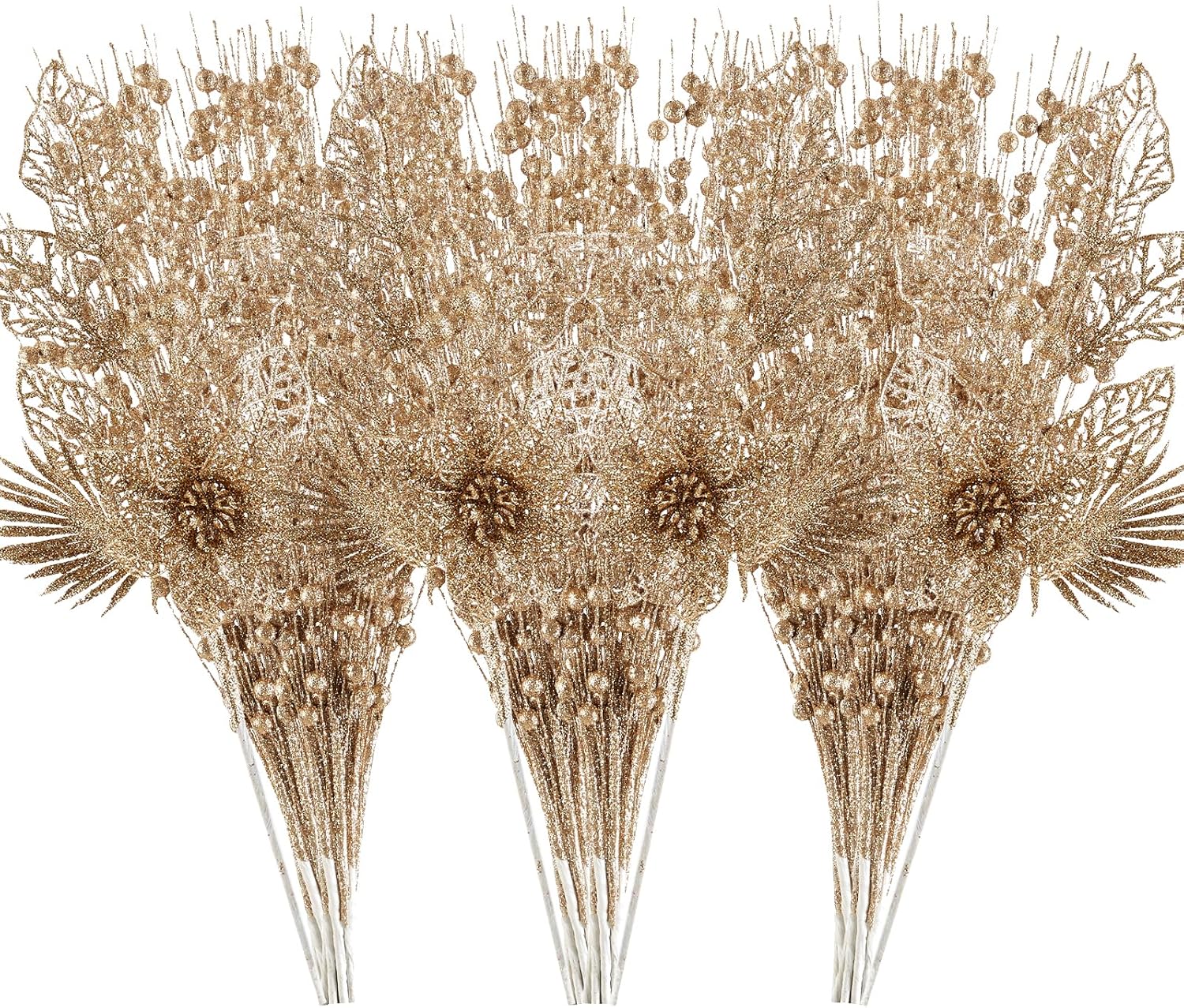 Black Artificial Flowers — Champagne