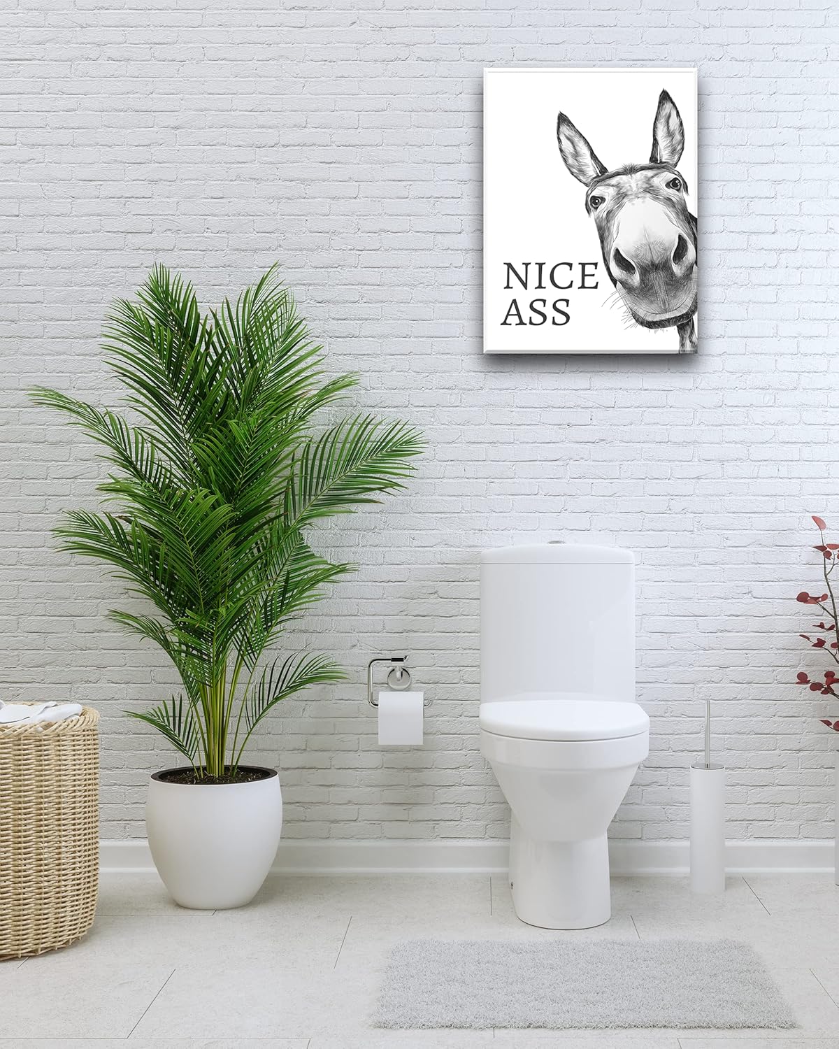 Framed Black Canvas Wall Art — 16" - View 7