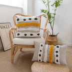 Tufted Boho Fabric Throw Pillow Cover — 20" - View 7