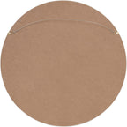 Round Modern Wood Wall Mirror — 25.6" - View 5