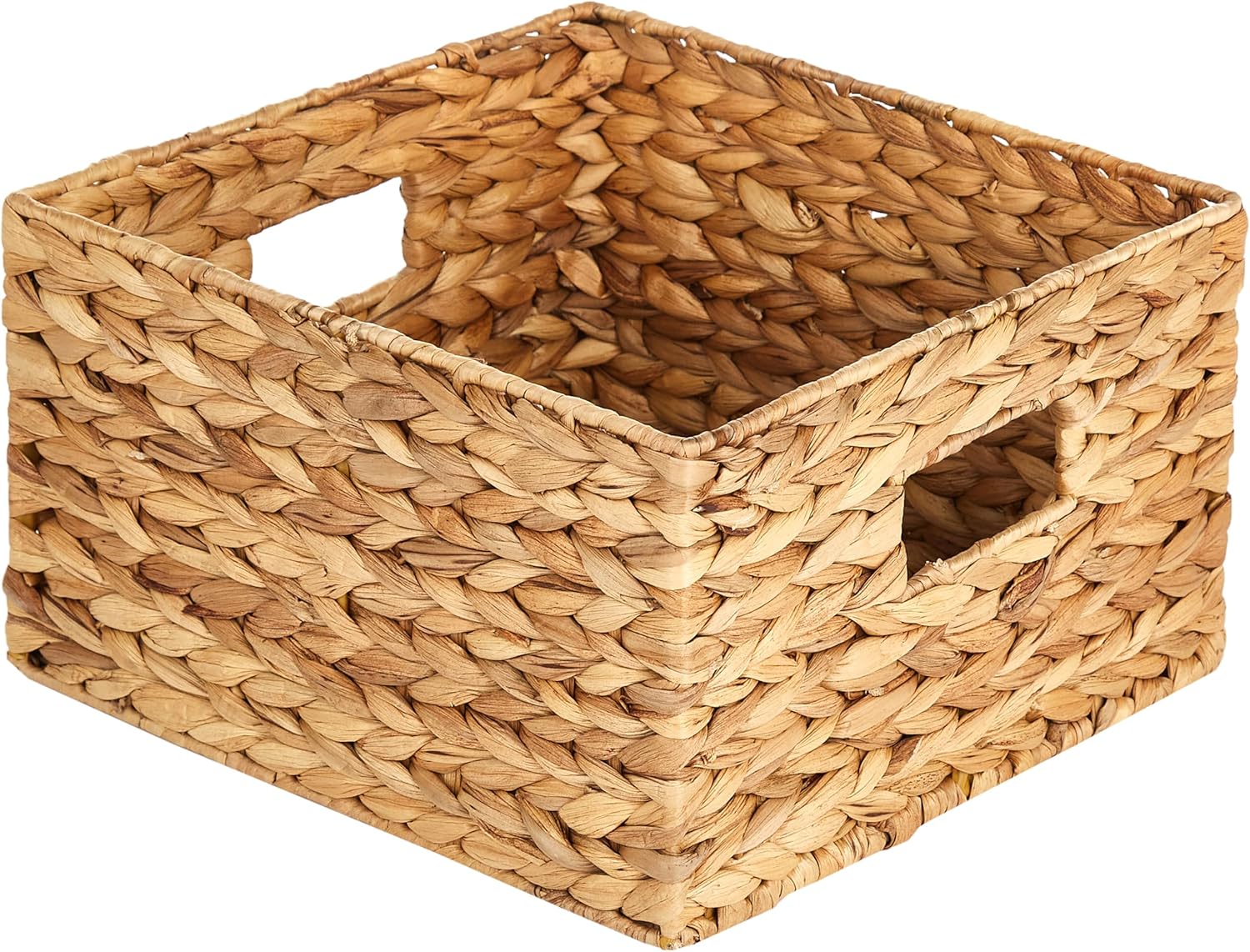 Boho Rattan Woven Basket — 9" - View 4