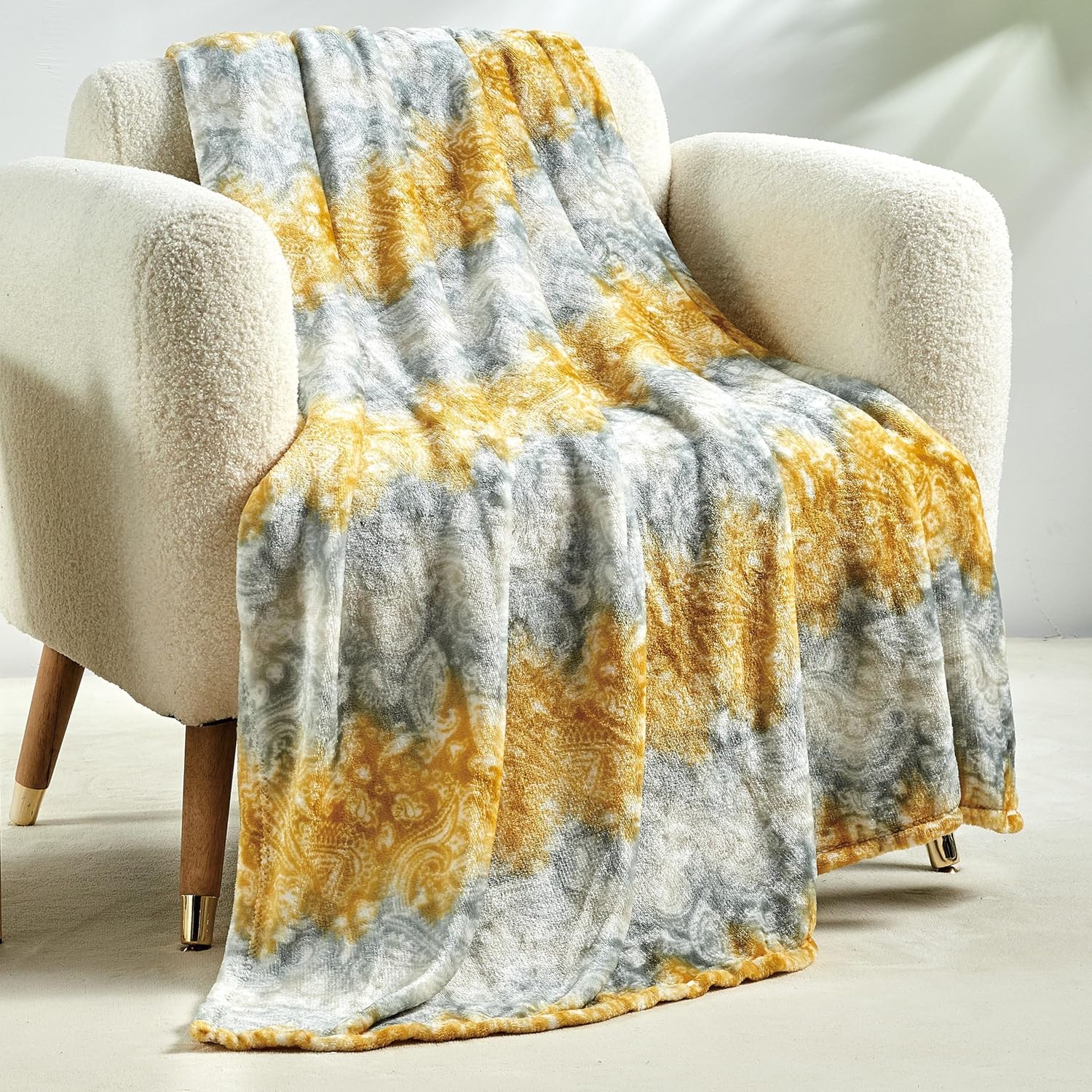 Beige Throw Pillow — 60" — 50 x 60