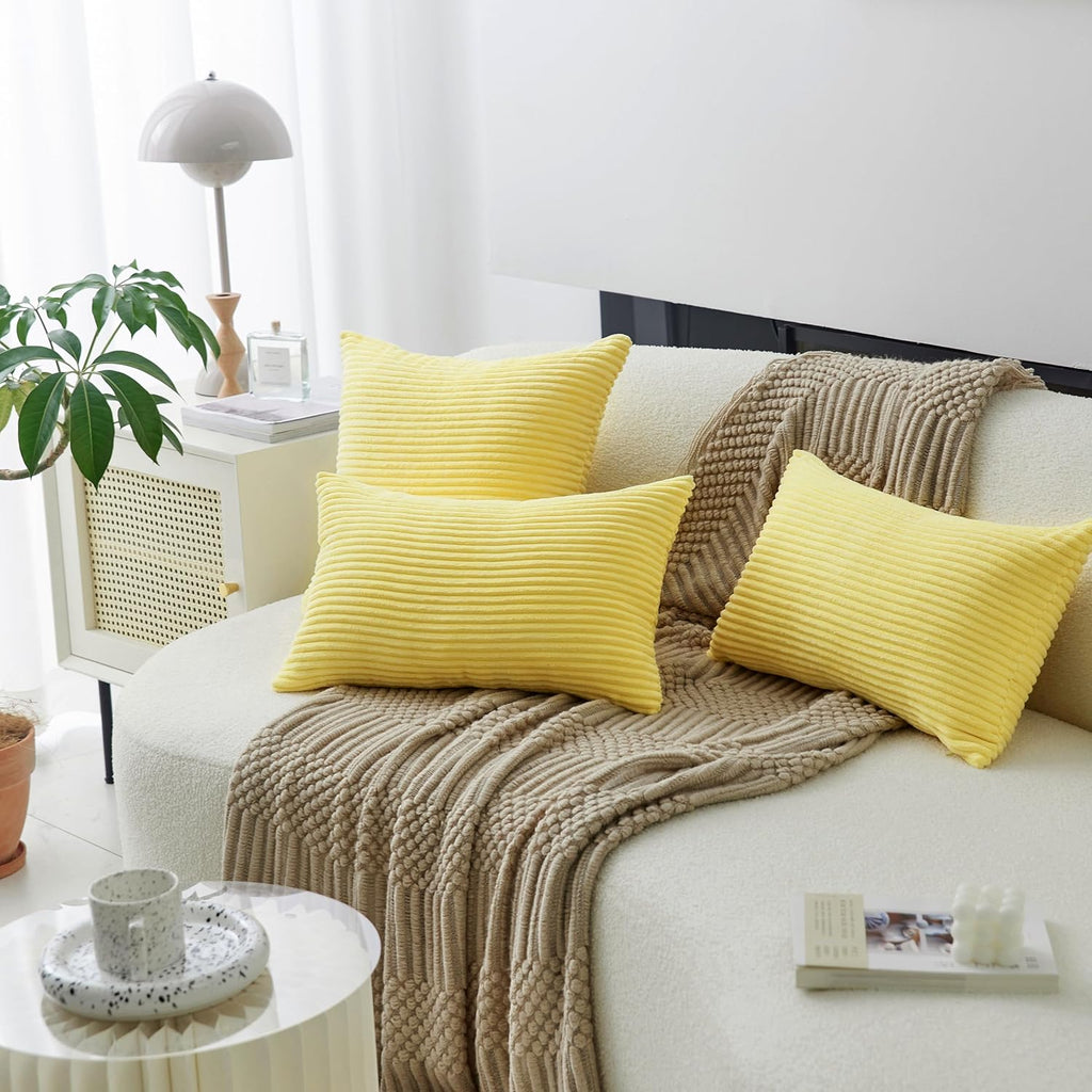 Boho Beige Throw Pillow Cover — 20" - View 3