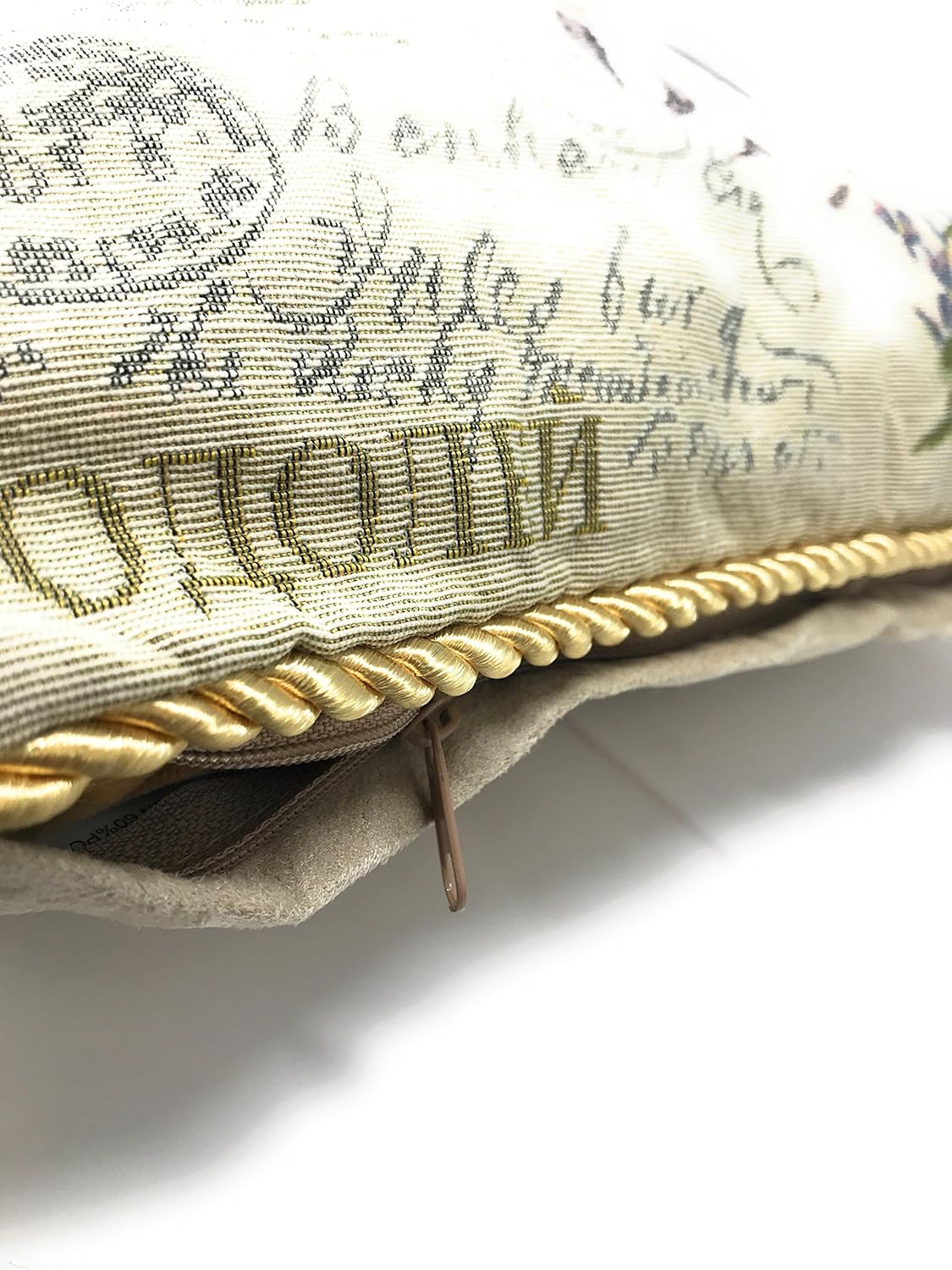 Vintage Boho Blue Throw Pillow Cover — 18" - View 4