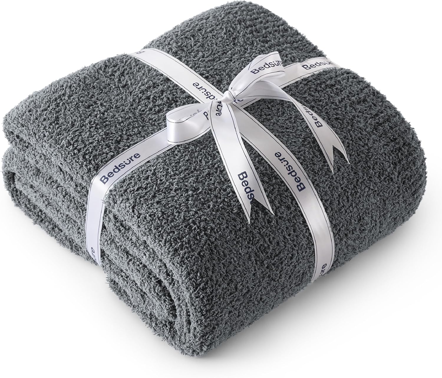 Knit Beige Throw Pillow — 50" — 13 - Dark Grey