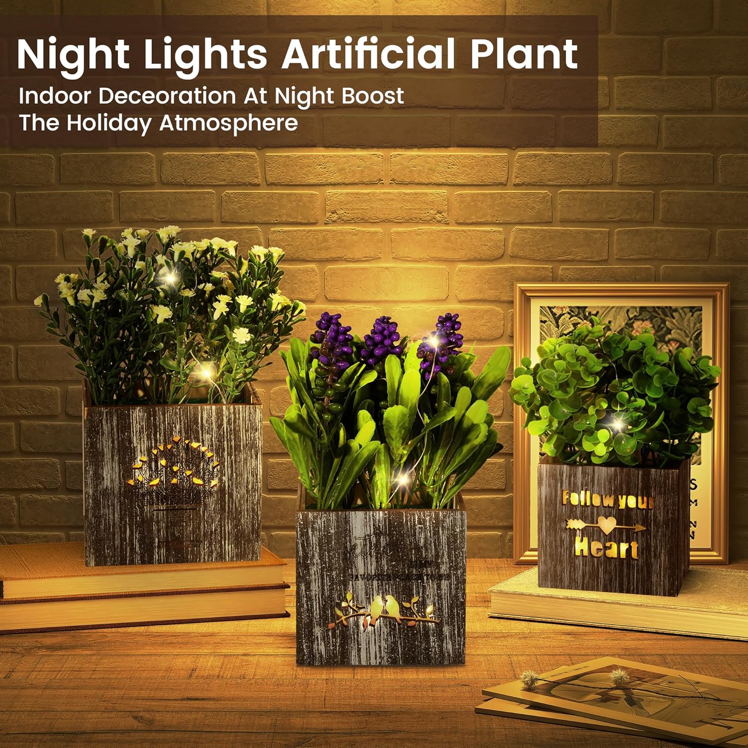 Purple Artificial Plant - View 6