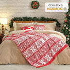Red Throw Pillow — 50" - View 6