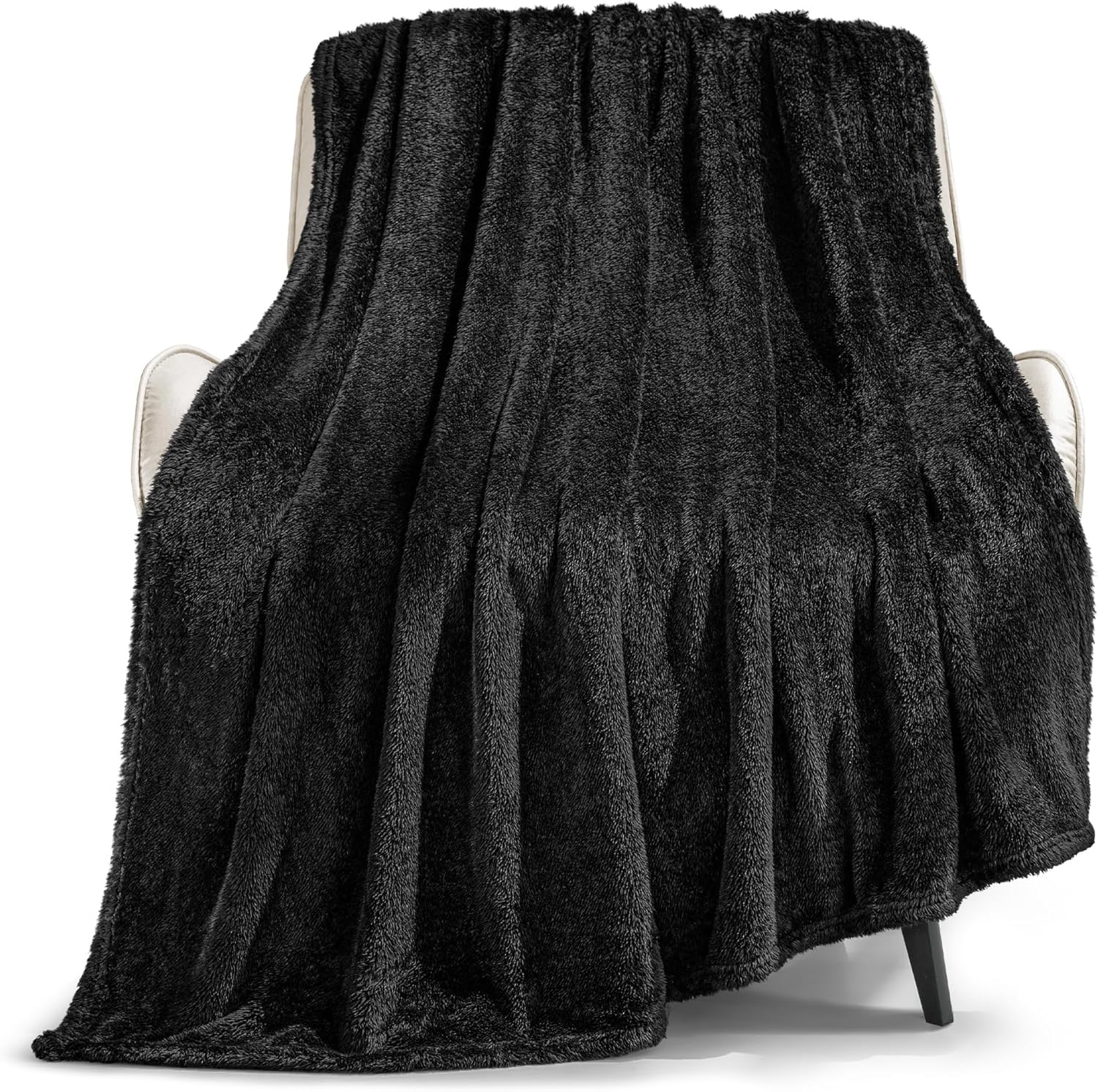 Black Throw Pillow — 70" — Black