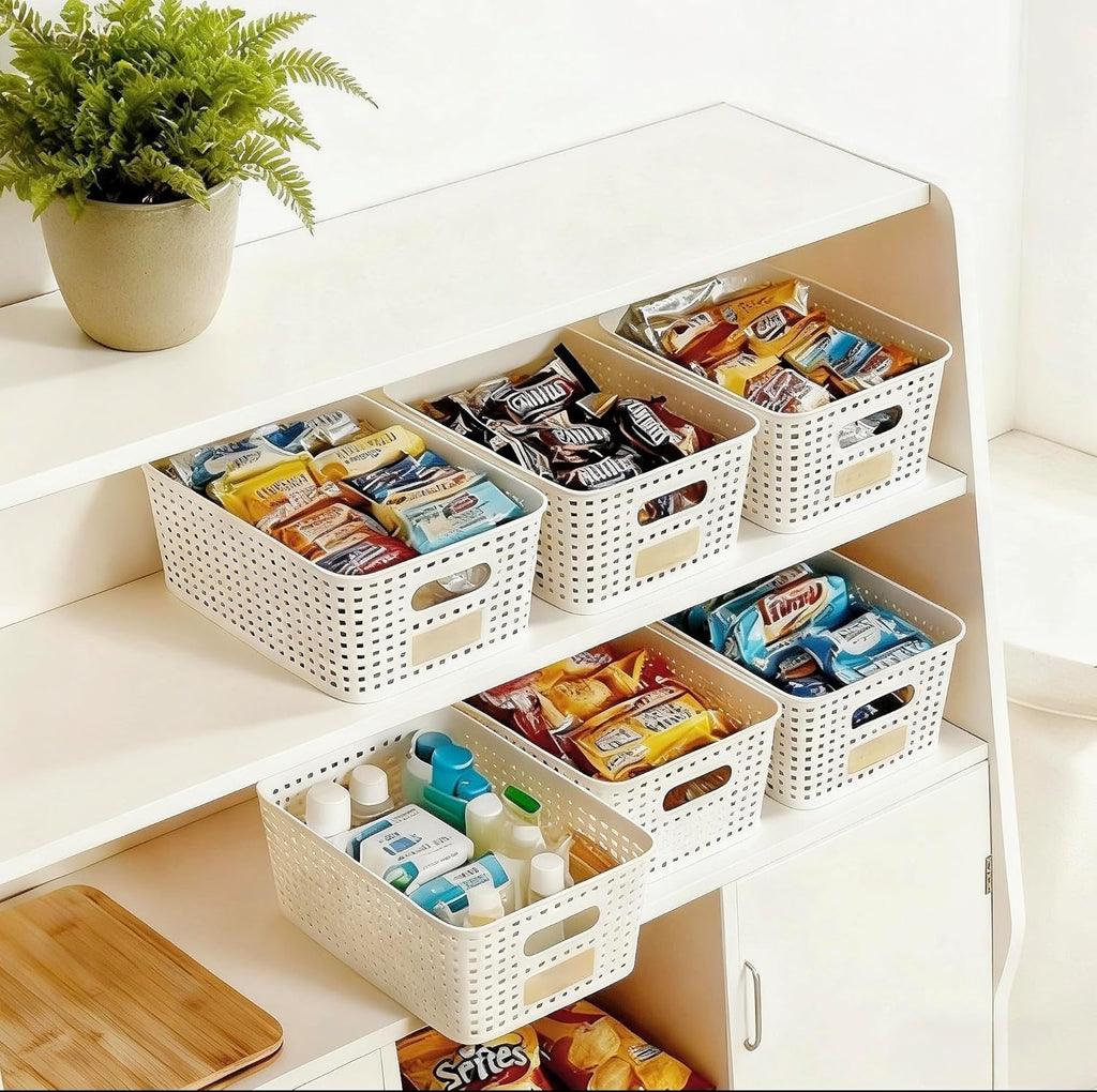 Beige Storage Bin — 10x7 - View 6