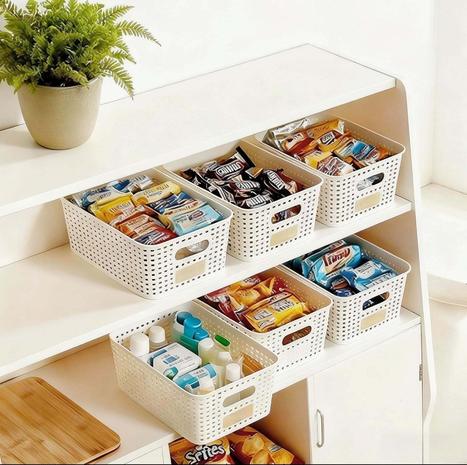 Beige Storage Bin — 10x7 - View 6