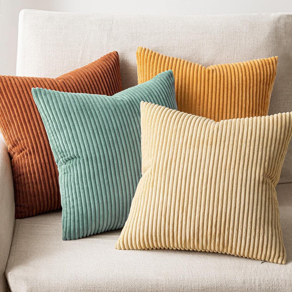 Boho Beige Throw Pillow Cover — 18" - View 4