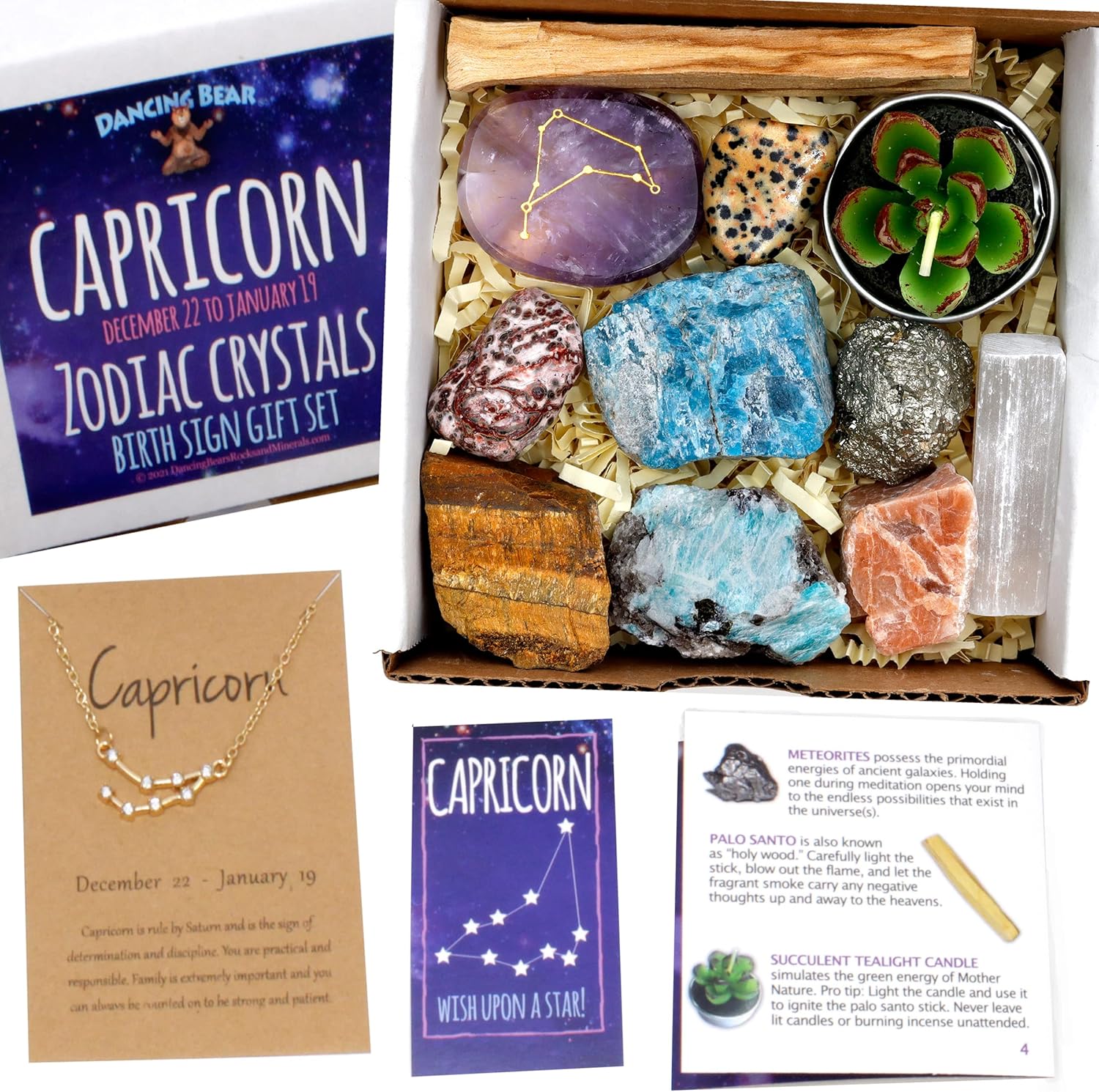 Scented Luxe Wood Candle — Capricorn