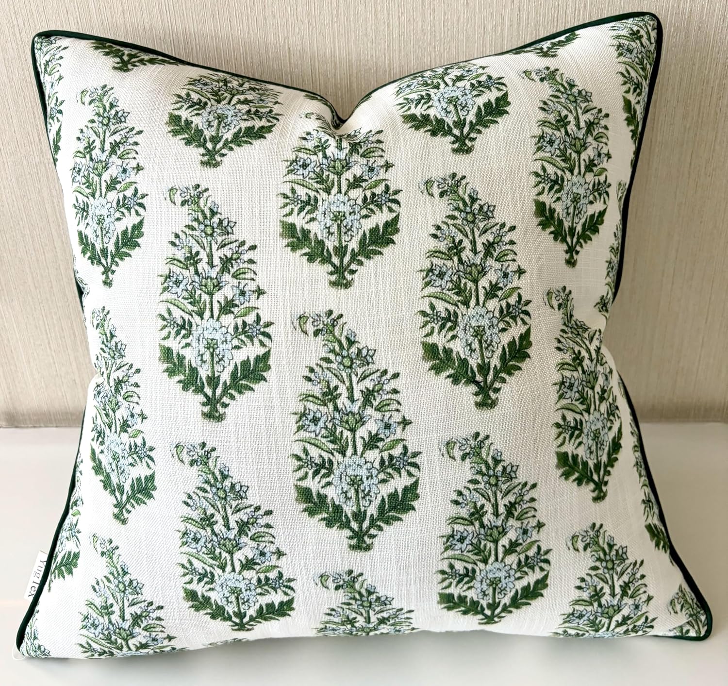 Farmhouse Beige Throw Pillow Cover — 20" — 20" x 20" (Pack of 1)
