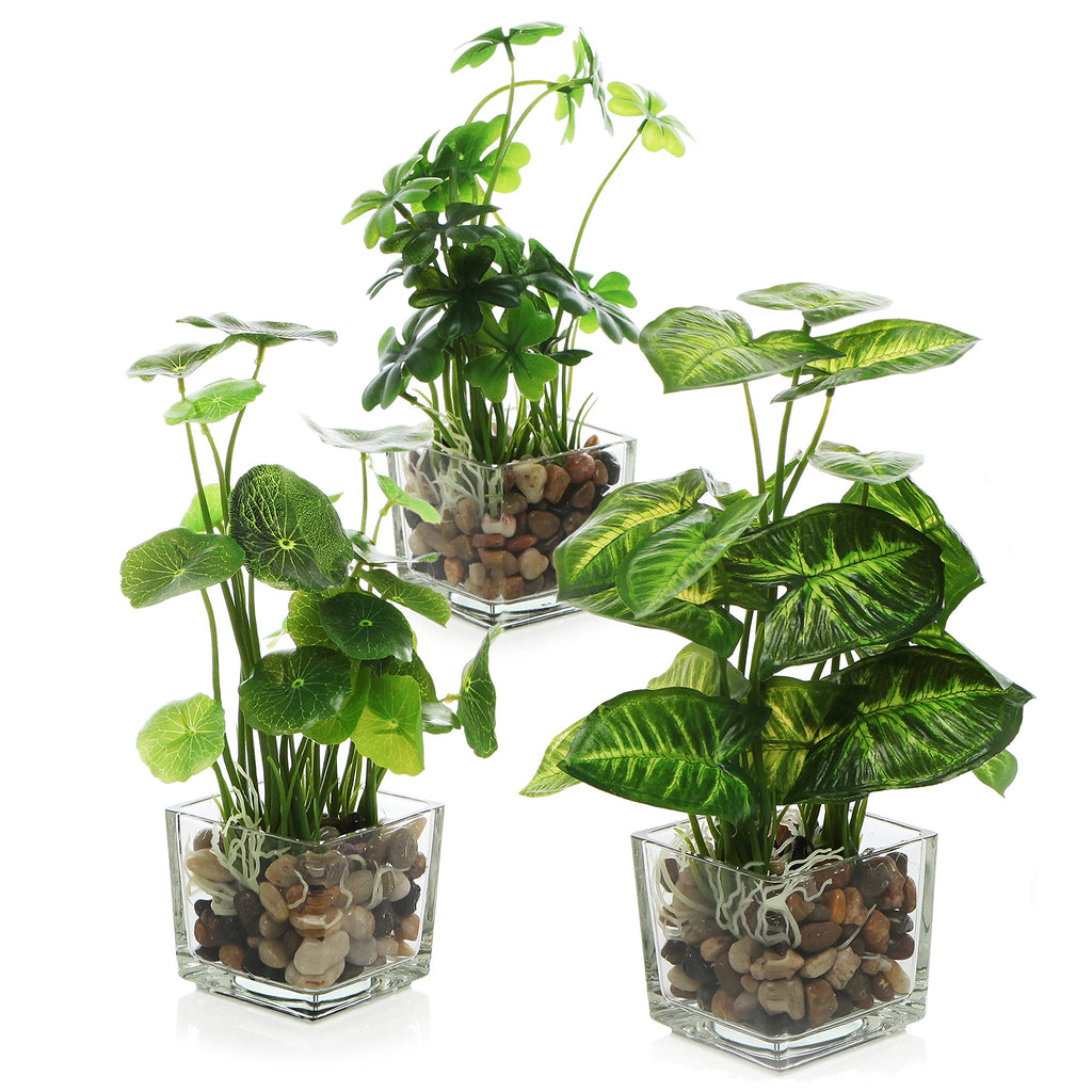 Black Faux Plant — 5"