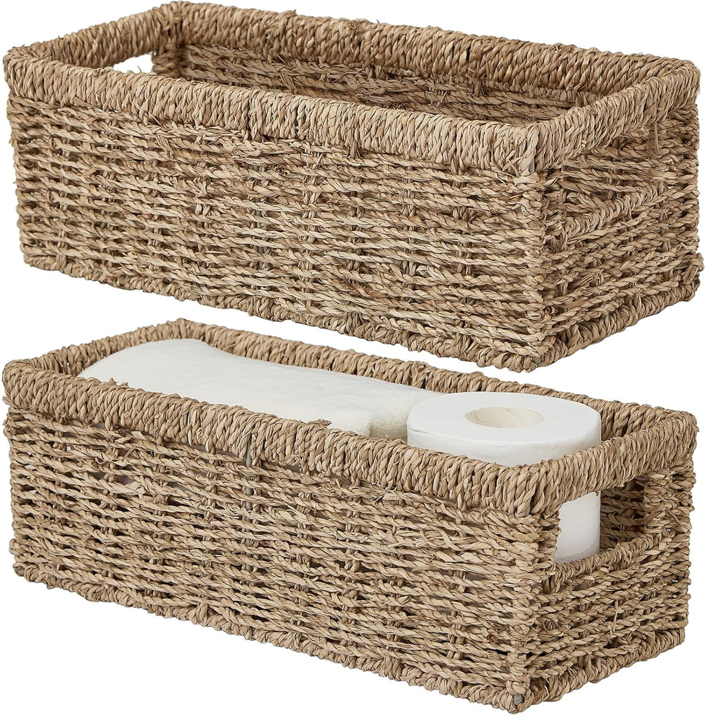 Beige Storage Basket — Sea Grass