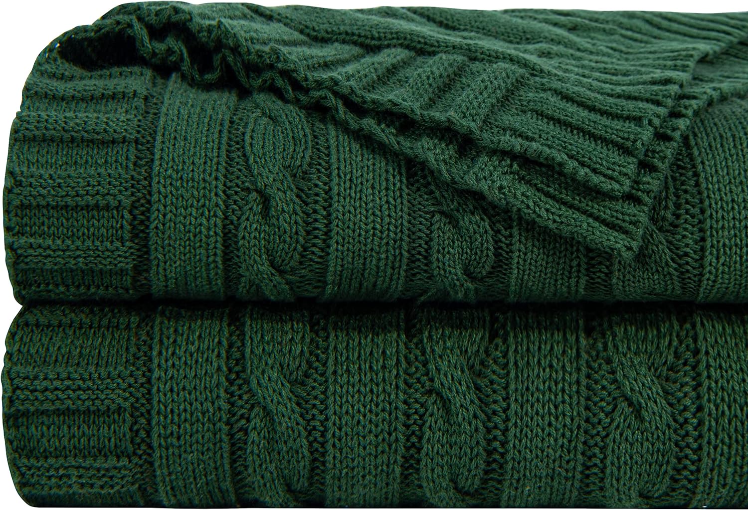 Knit Beige Throw Pillow — 51" — Twin(60"x80")
