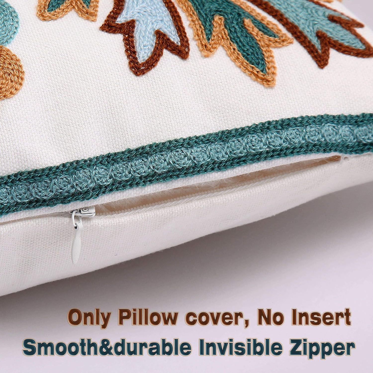 Boho Fabric Pillow Cover — 18" - View 4