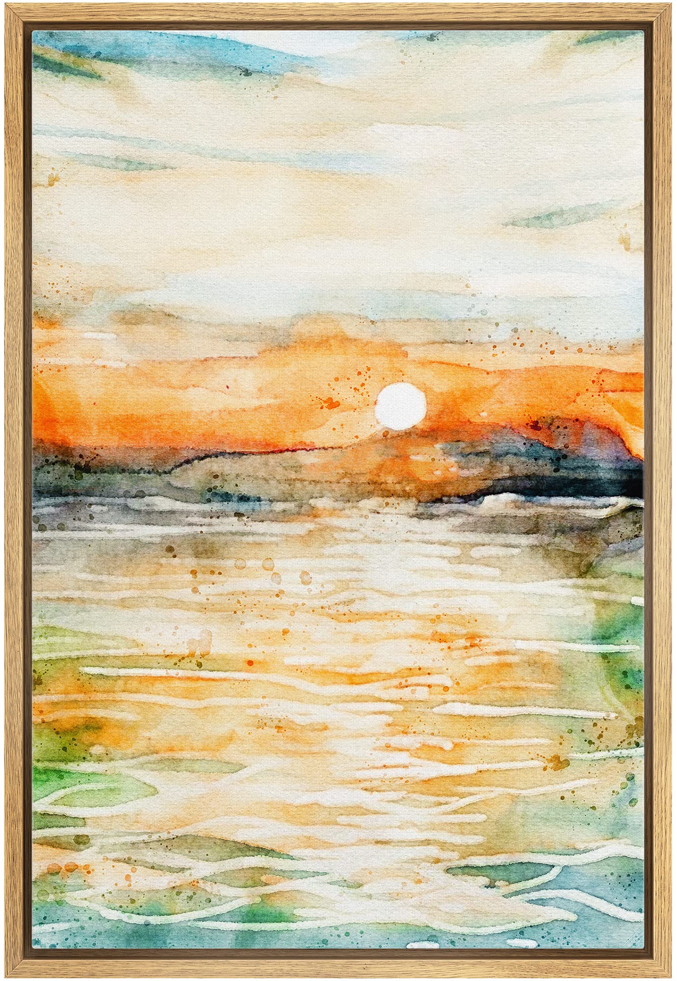 Framed Modern Fabric Wall Art — 24"