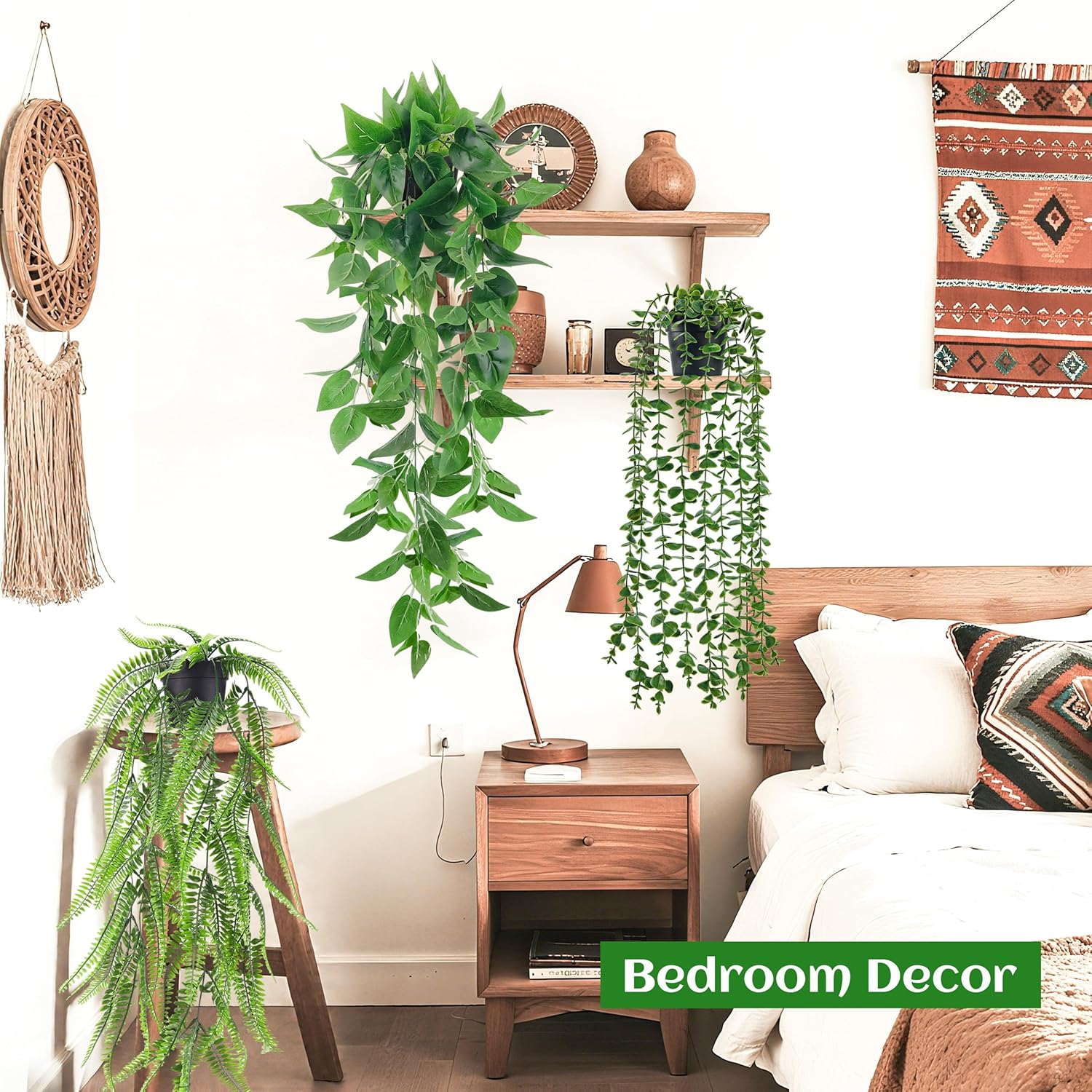 Boho Black Artificial Plant - View 2