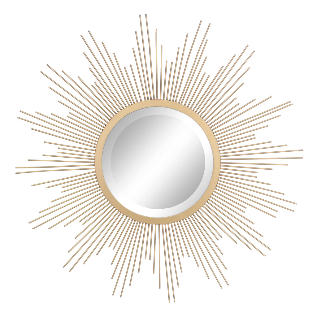 Round Luxe Metal Wall Mirror — 23"