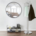 Round Modern Beige Wall Mirror — 37" - View 15