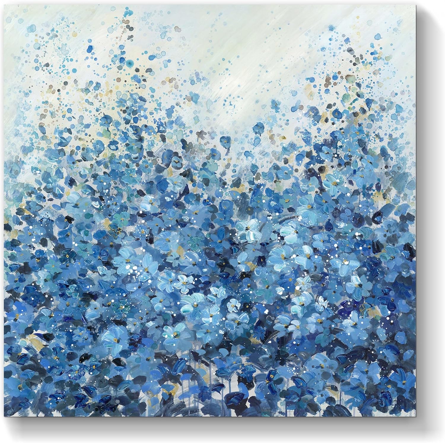 Blue Canvas Wall Art — 24" — 12"L x 12"W