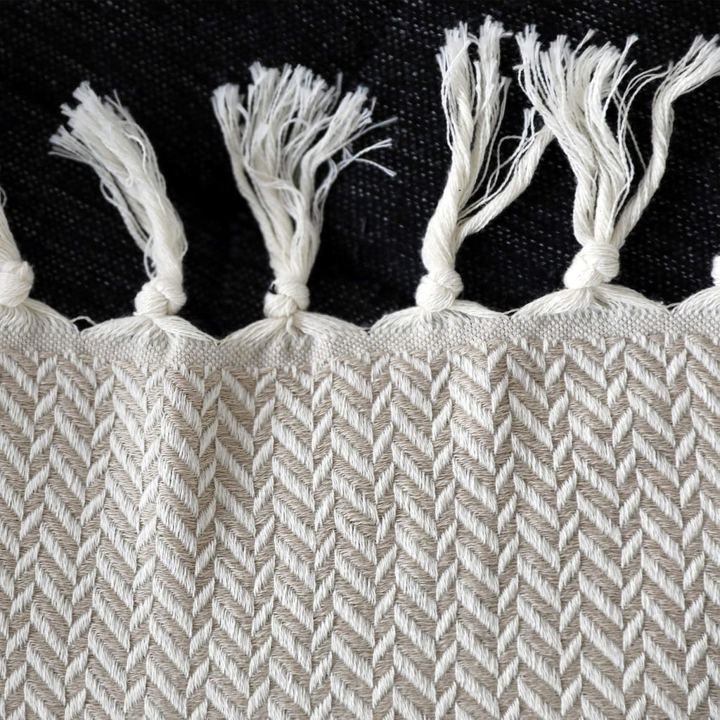 Boho Beige Throw Pillow - View 3