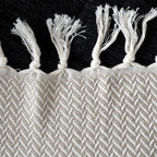 Boho Beige Throw Pillow - View 3