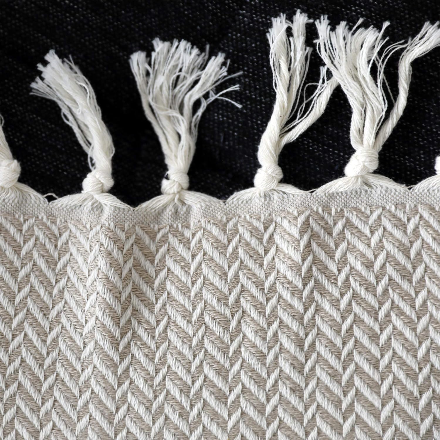 Boho Beige Throw Pillow - View 3