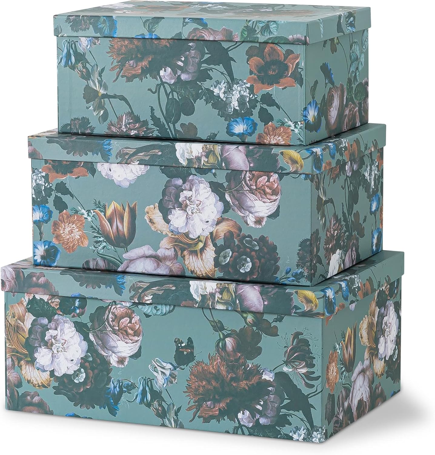 Gold Storage Basket — Set of 3 — Elegance in Bloom