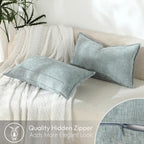 Chenille Beige Throw Pillow Cover — 20" - View 4