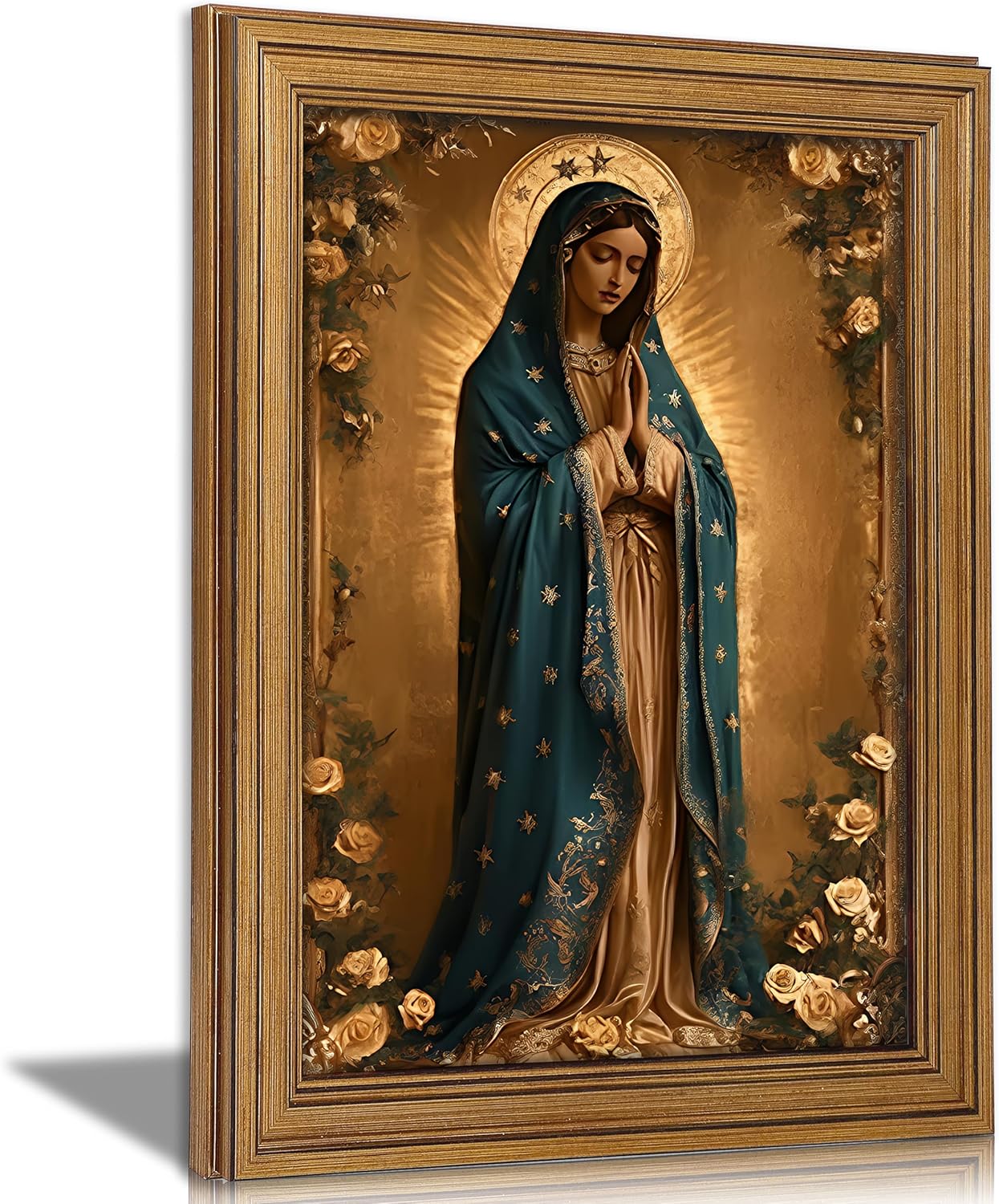 Black Canvas Wall Art — 16" — Our Lady