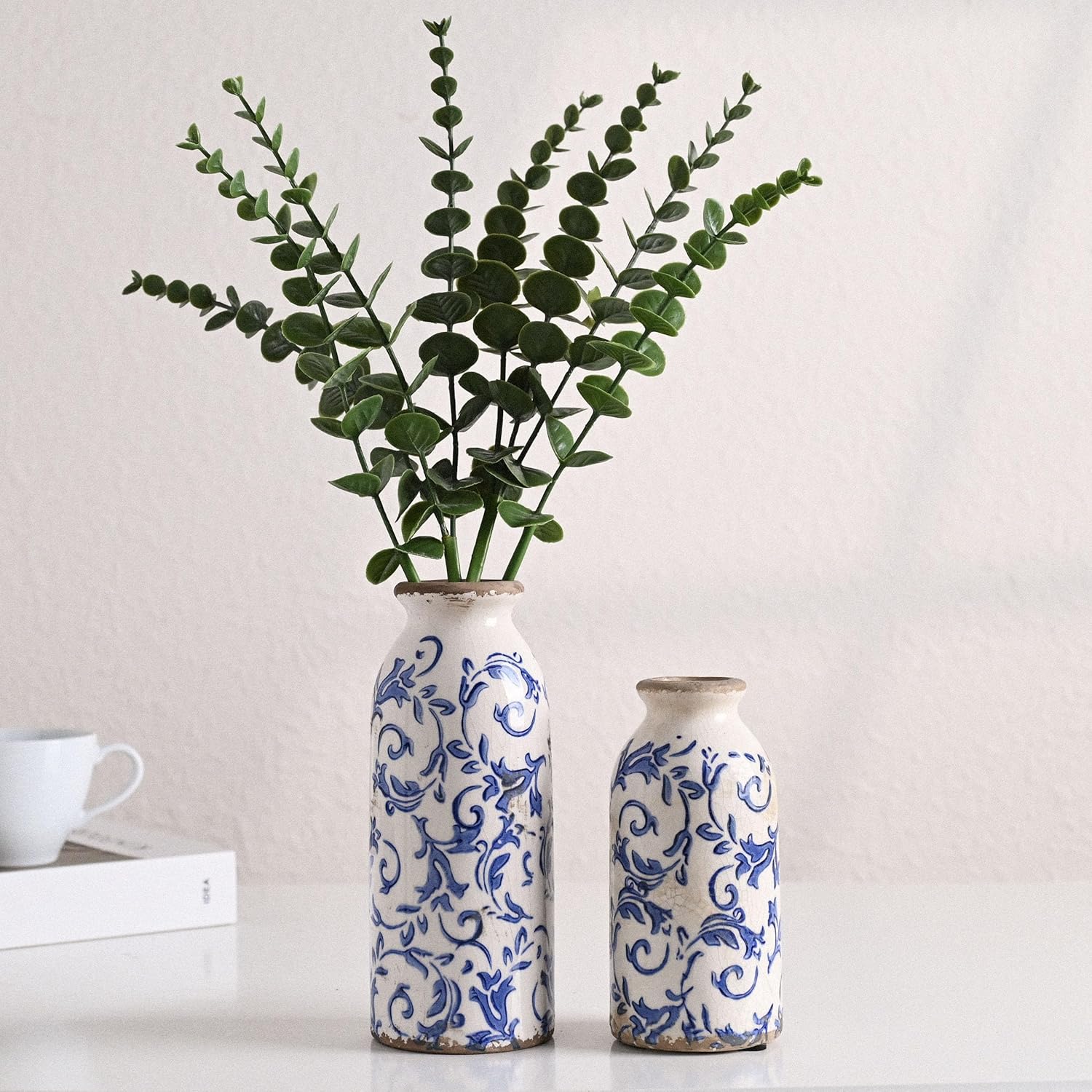 Farmhouse Black Flower Vase — 8" - View 2