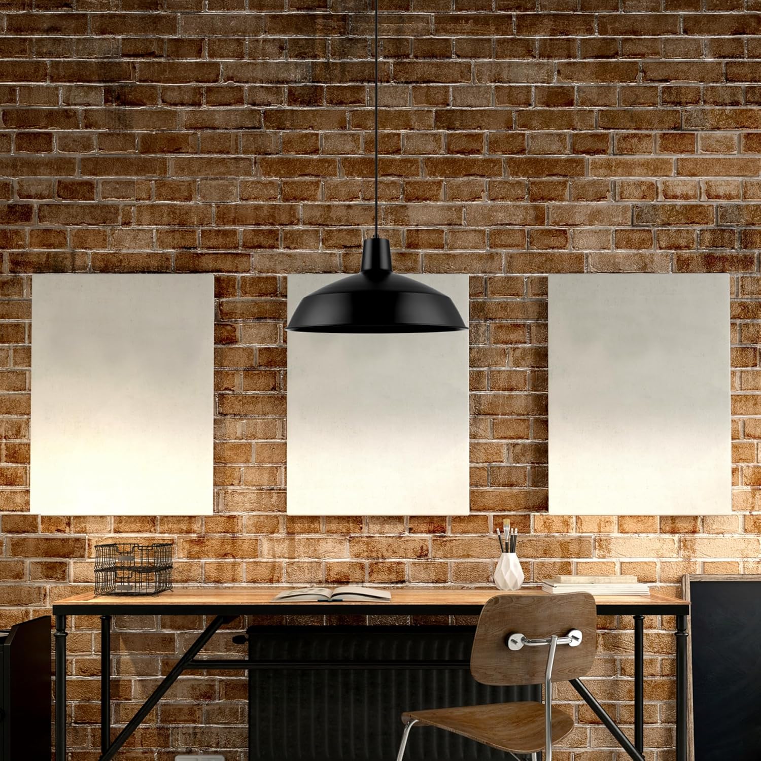 Black Pendant Light — 1-Light - View 3