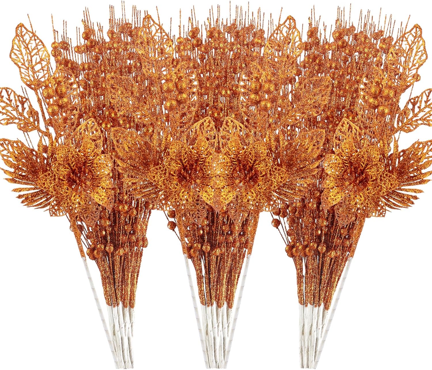 Black Artificial Flowers — Orange