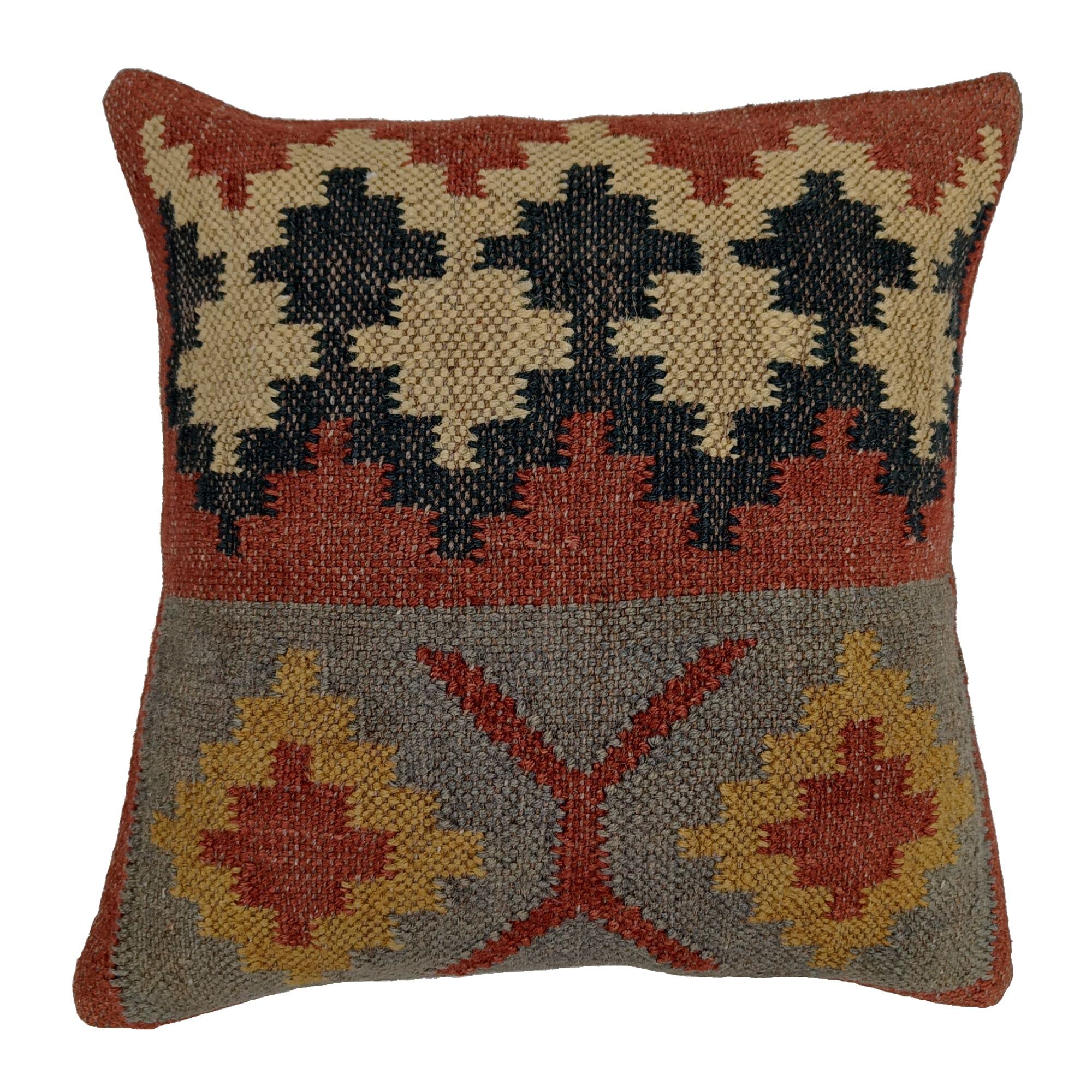 Handwoven Boho Fabric Pillow Cover
