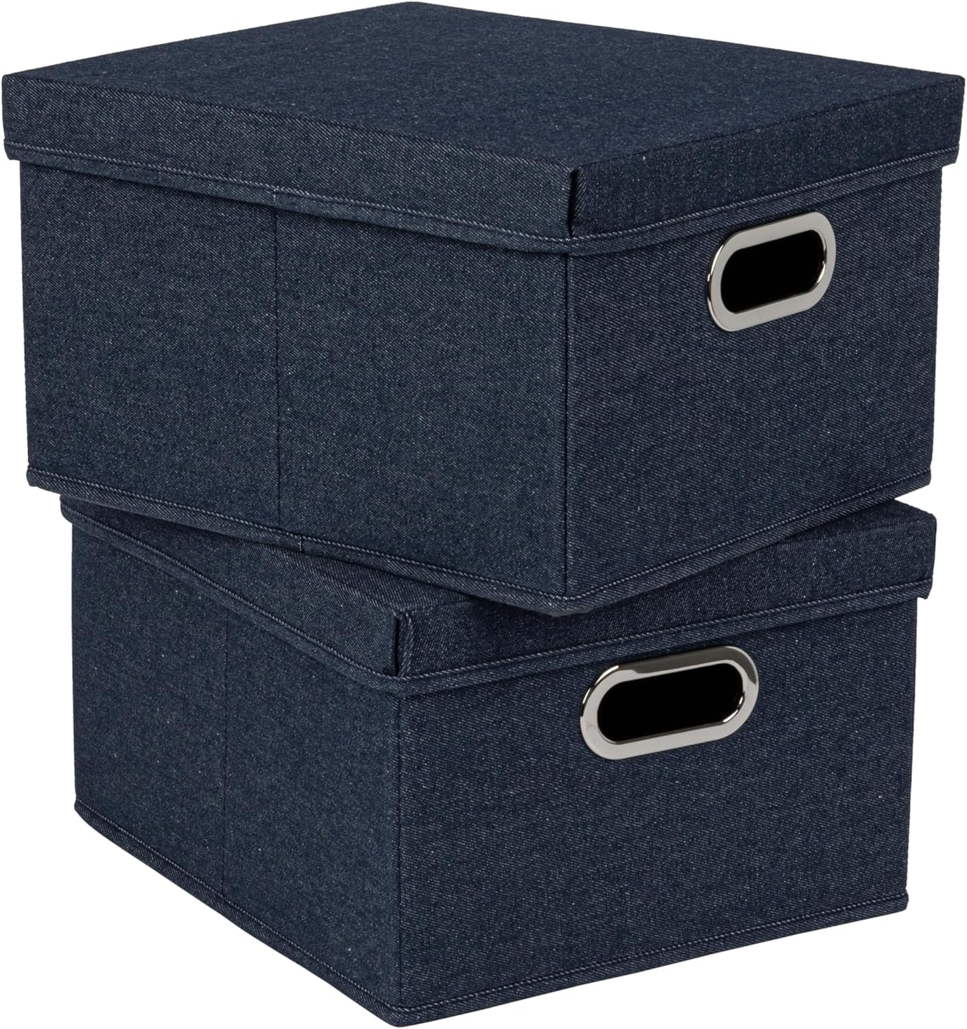 Black Storage Basket — Denim