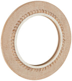 Round Beige Wall Mirror