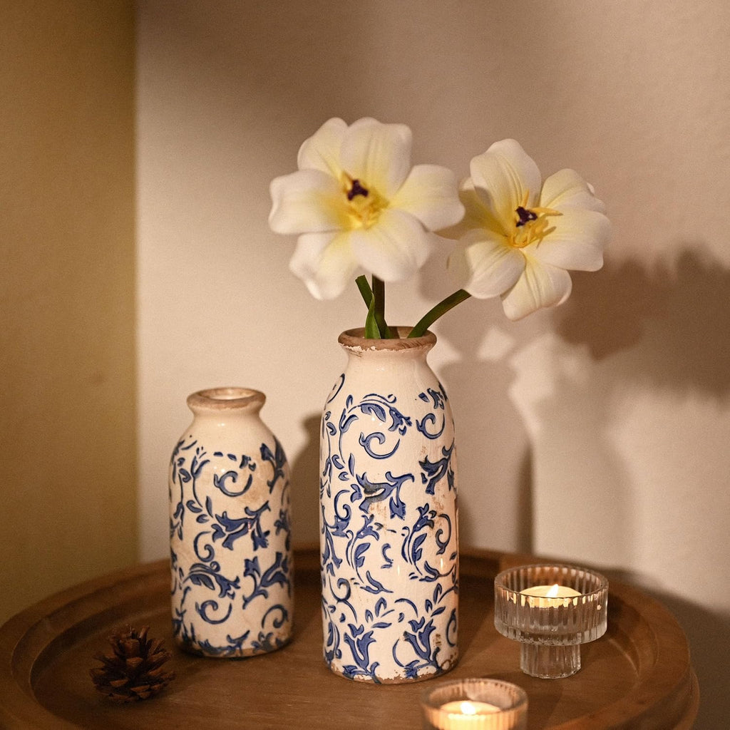 Farmhouse Black Flower Vase — 8" - View 5
