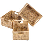 Rectangular Beige Basket — 14.5"