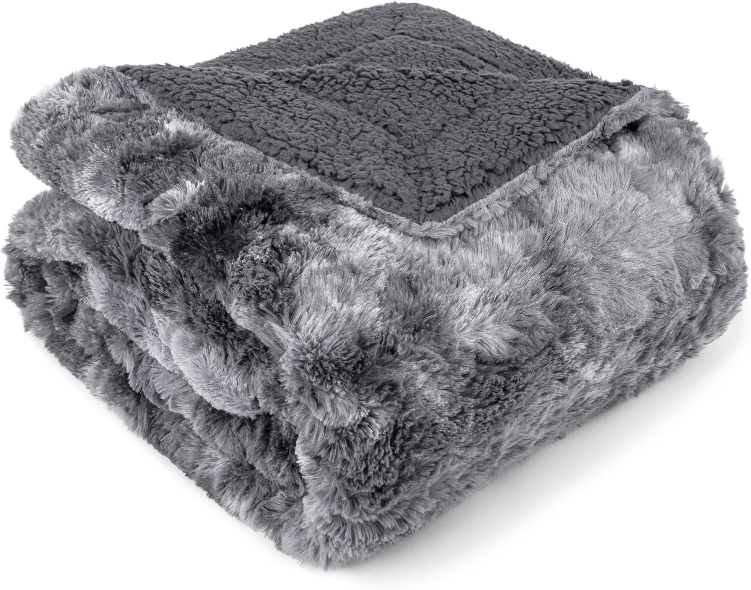Beige Throw Pillow — 80" — Grey