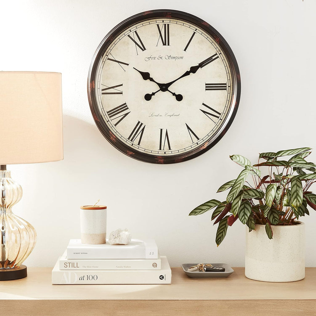 Black Wall Clock - View 2