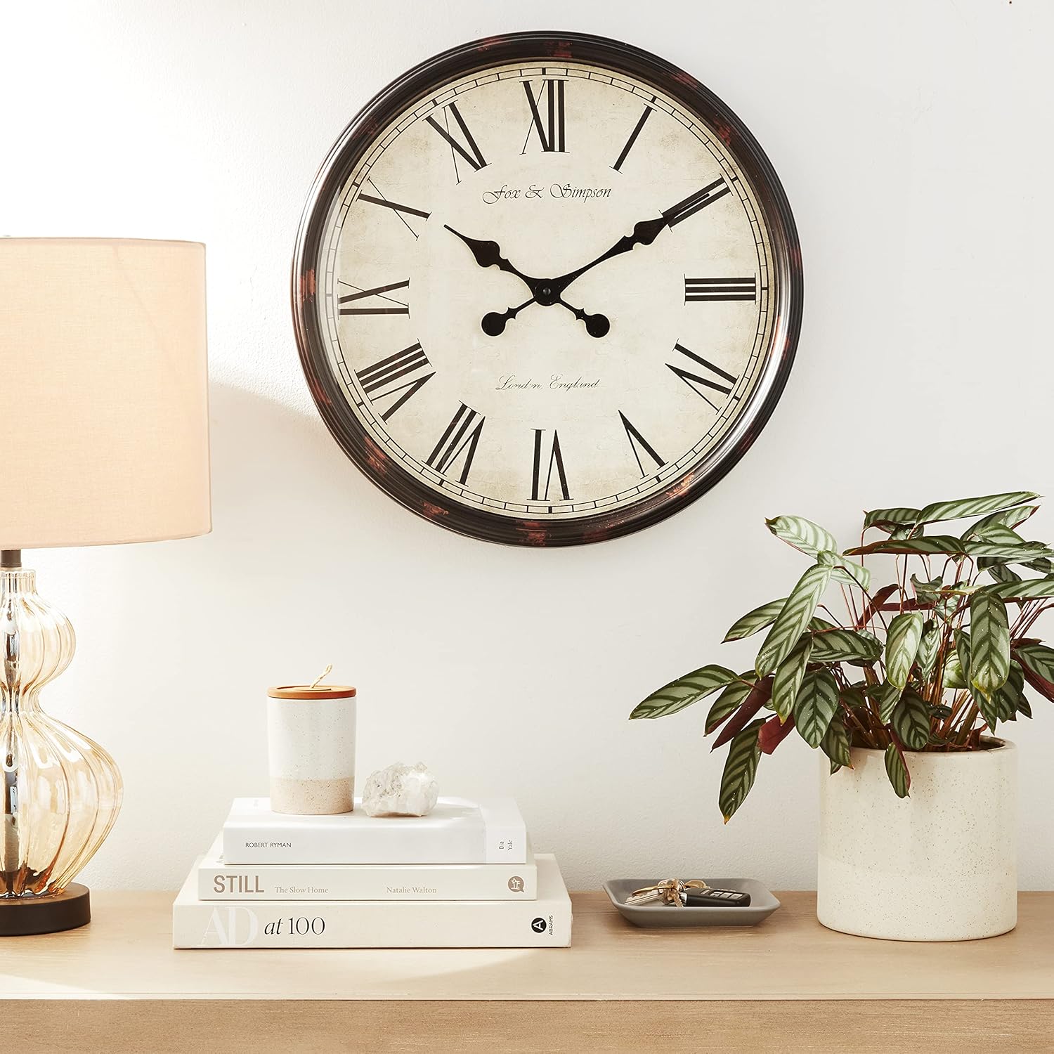 Black Wall Clock - View 2