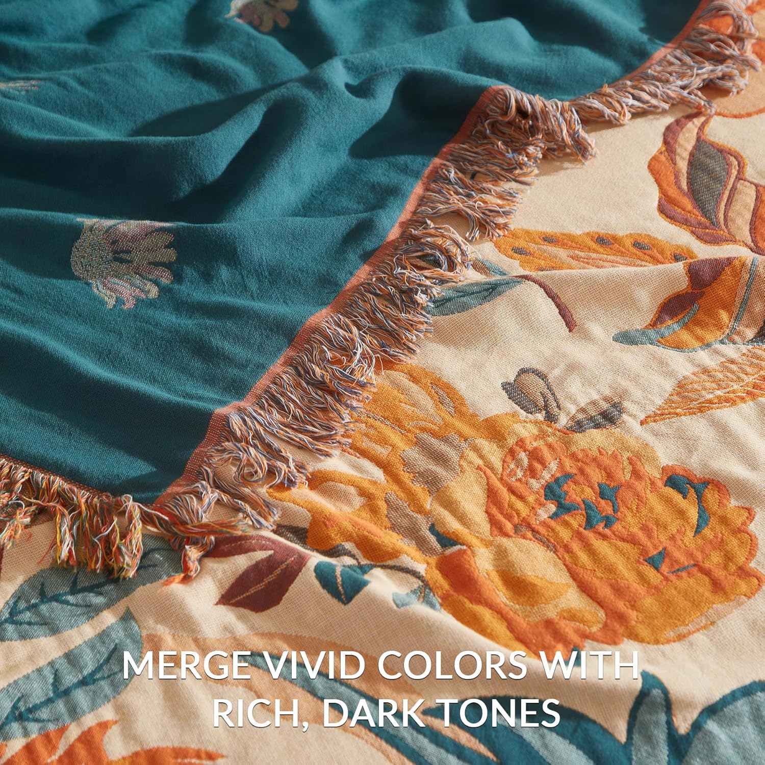 Boho Fabric Throw Pillow — 90" - View 4
