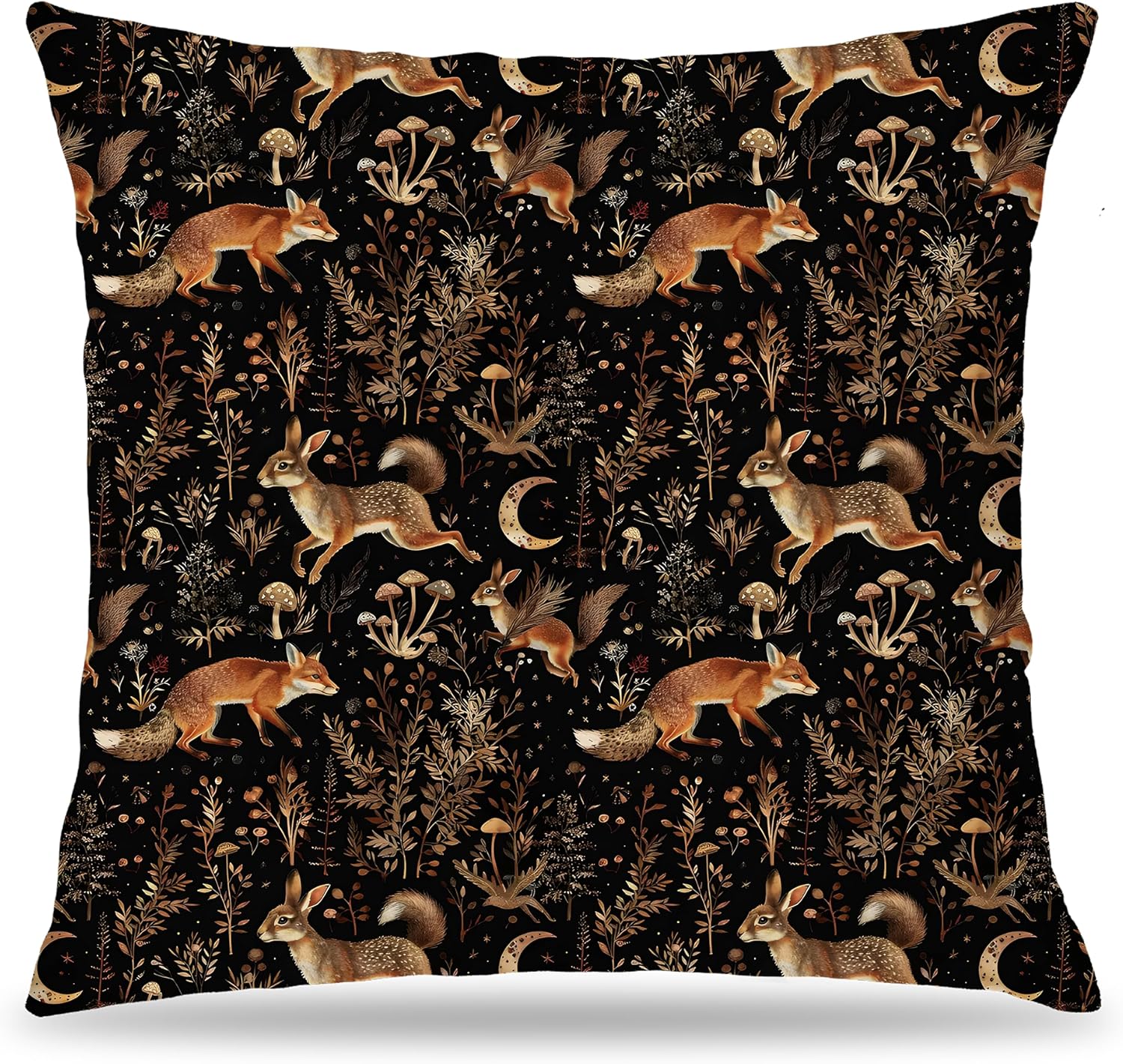 Boho Fabric Throw Pillow Cover — 18x18 — Multicolour-28