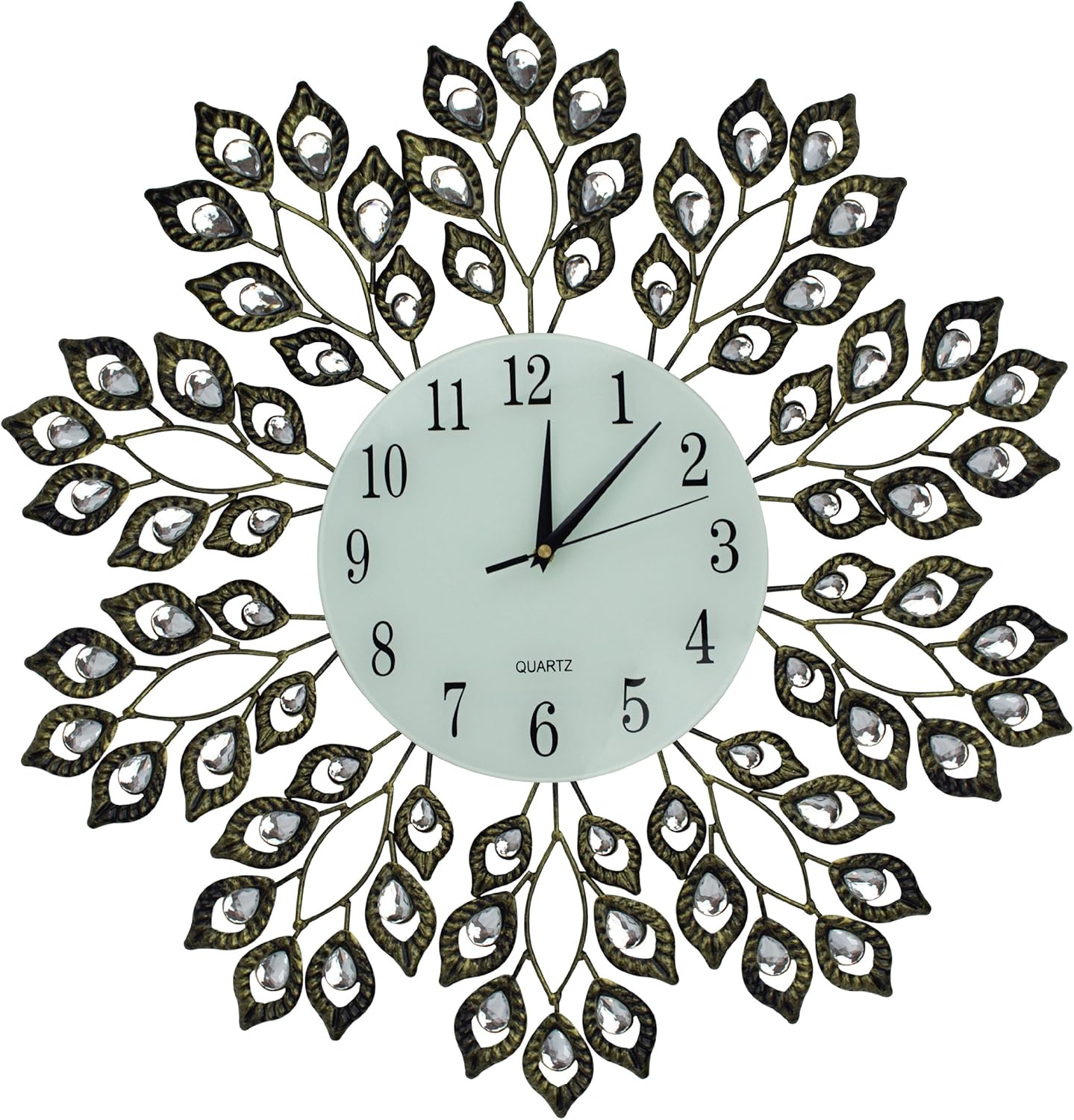 Black Wall Art — Antique Clock/White Dial