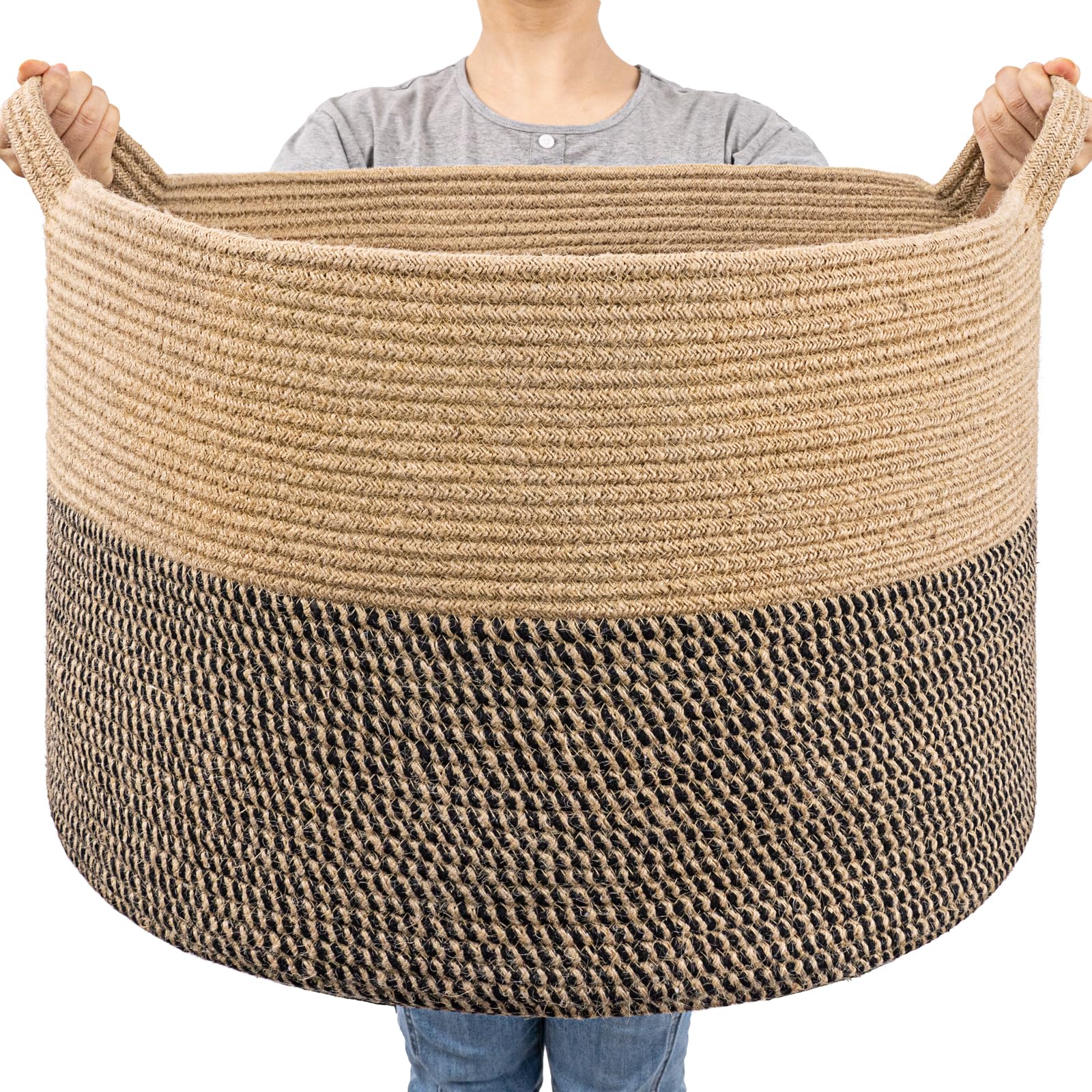 Round Boho Black Throw Pillow — 8"