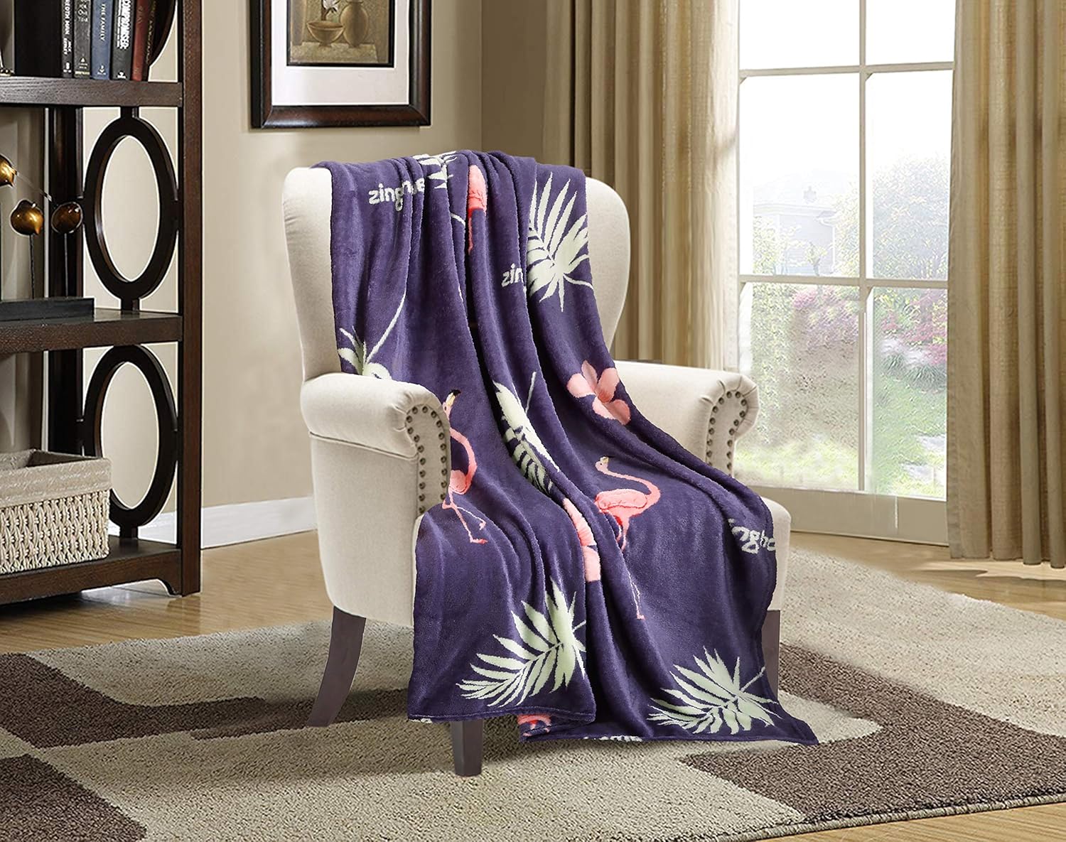 Velvet Luxe Blue Throw Pillow — 60" — 50 in x 60 in