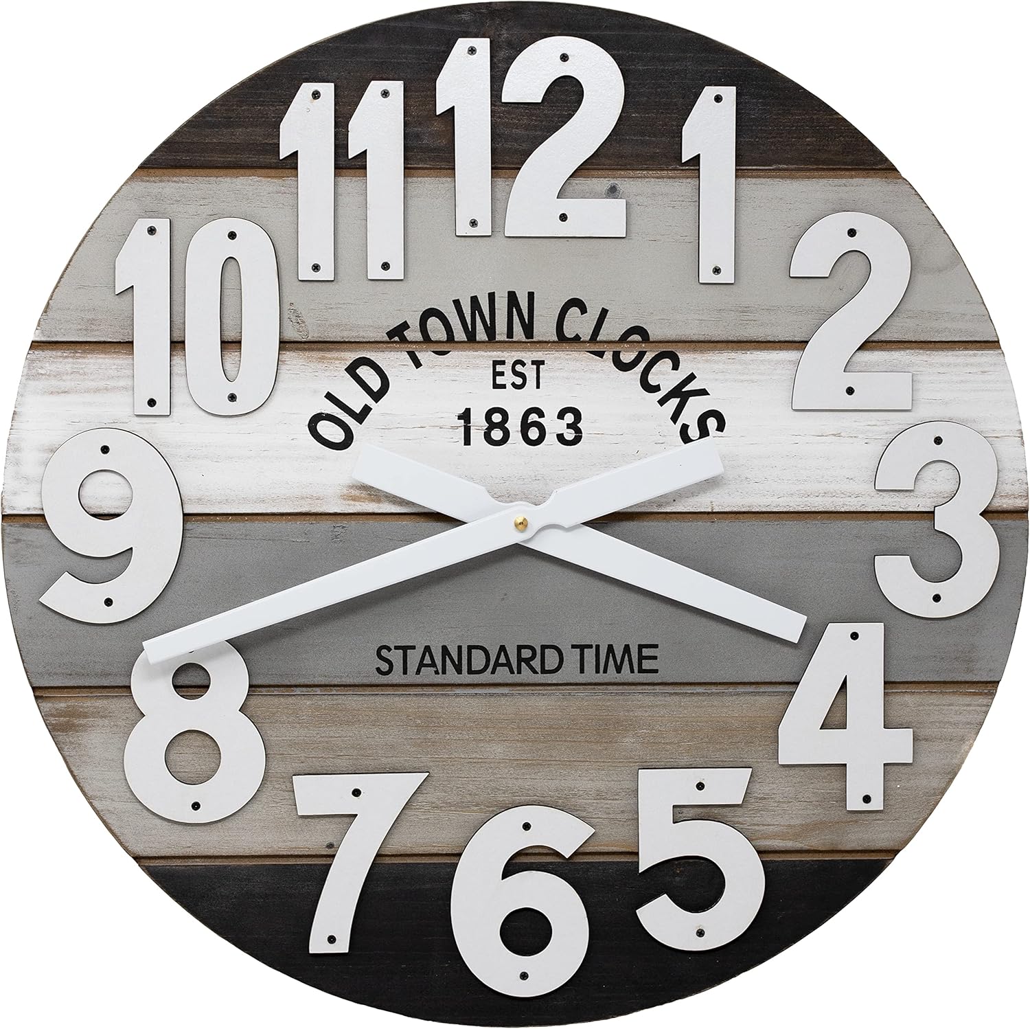 Blue Wall Clock — 18" — Gray